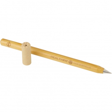 Logo trade business gifts image of: Perie bamboo inkless pen